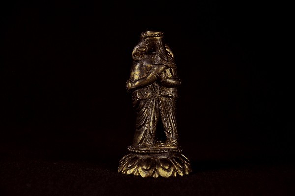 歓喜聖天（立）金銅仏仕上げ : 仏像仏画チベット美術卸の天竺堂 - 通販