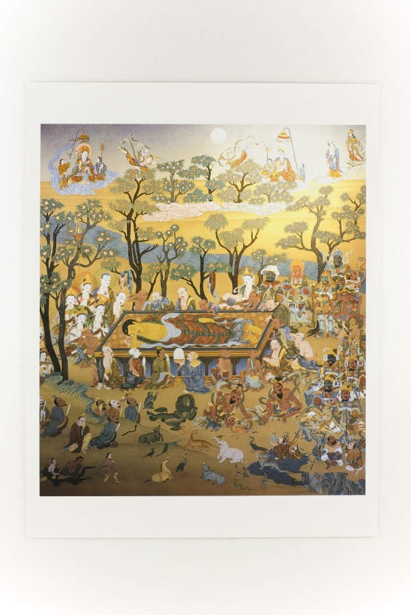 仏画ポスター 涅槃図 : 仏像仏画チベット美術卸の天竺堂 - 通販