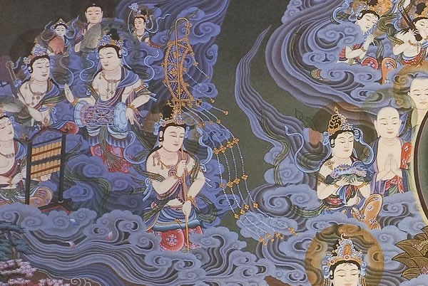 仏画ポスター 阿弥陀来迎図 : 仏像仏画チベット美術卸の天竺堂 - 通販