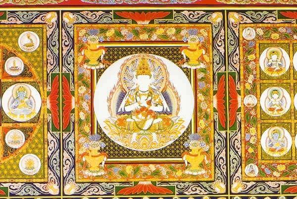 仏画色紙 金剛界曼荼羅 仏像仏画チベット美術卸の天竺堂 通販 Yahoo ショッピング