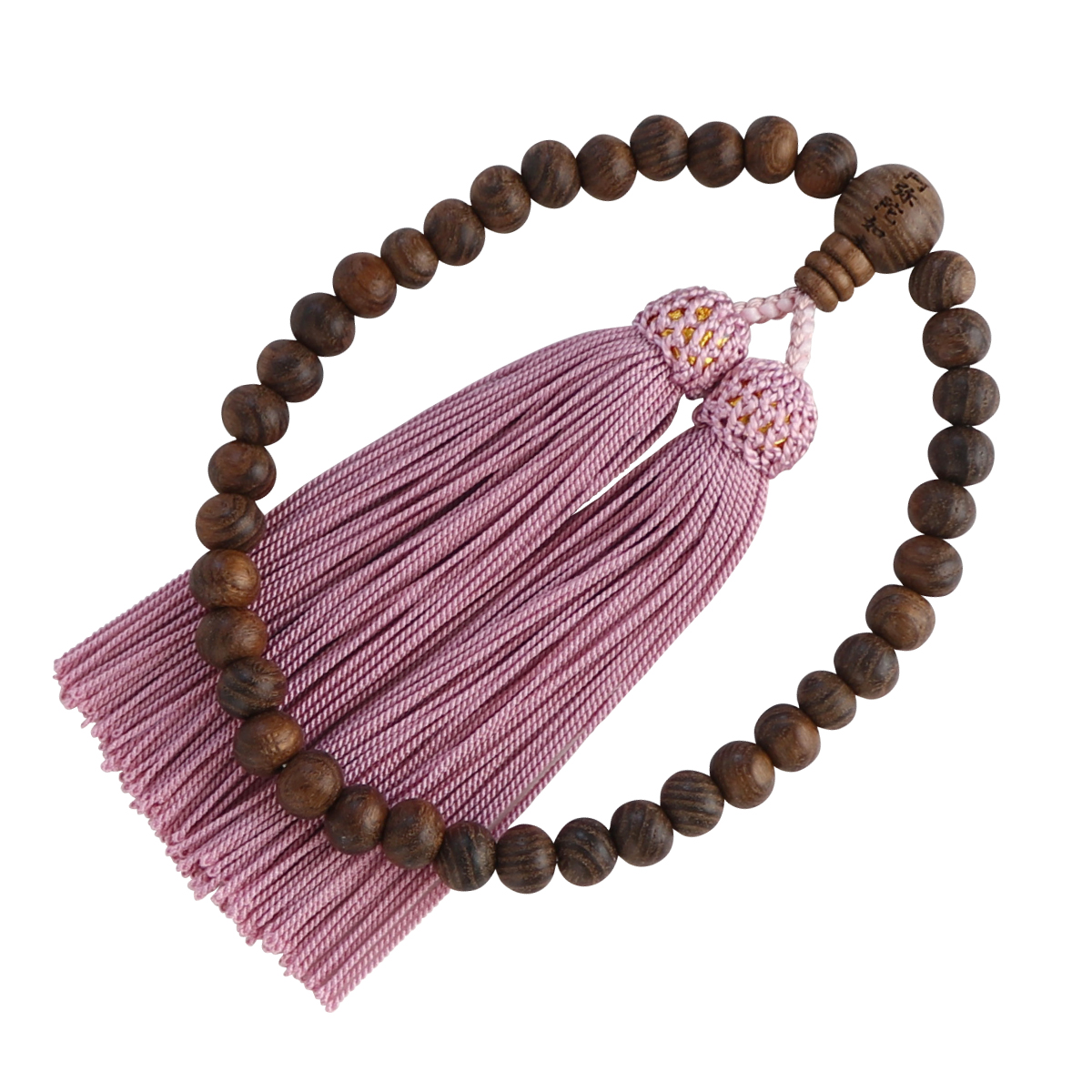 数珠 女性用 略式 京念珠 全宗派対応 片手 槐 八体佛 大日如来 彫り