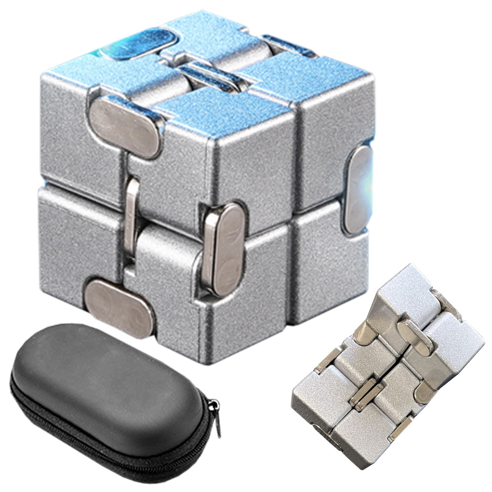 無限キューブ 知育玩具 インフィニティキューブ フィジェットトイ 亜鉛