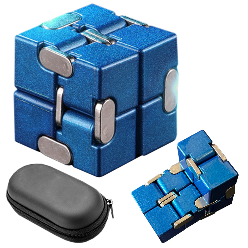 無限キューブ 知育玩具 インフィニティキューブ フィジェットトイ 亜鉛