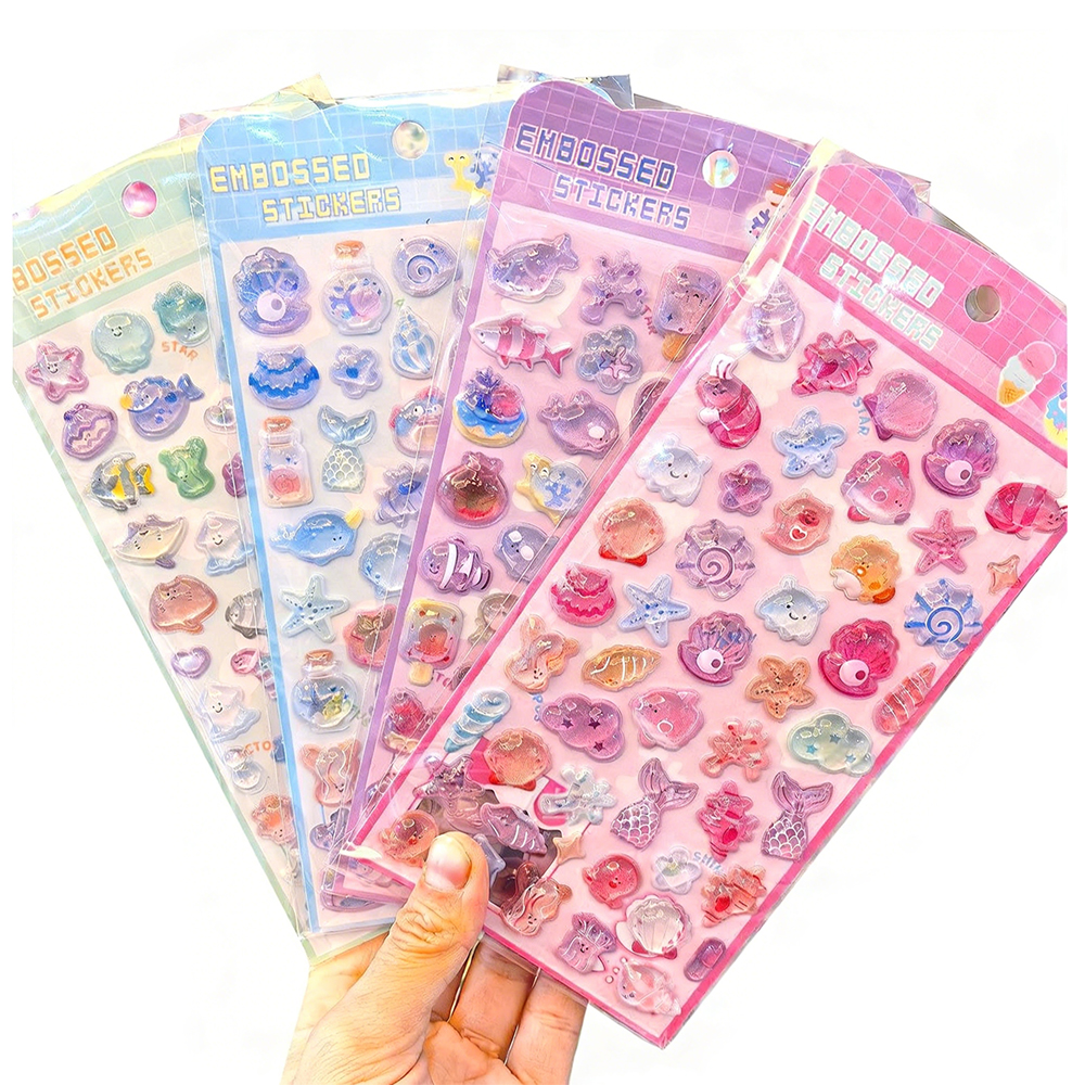 一部当日発送】3Dシール 立体ステッカー ぷっくり 桃尻 肉球 ドロップ