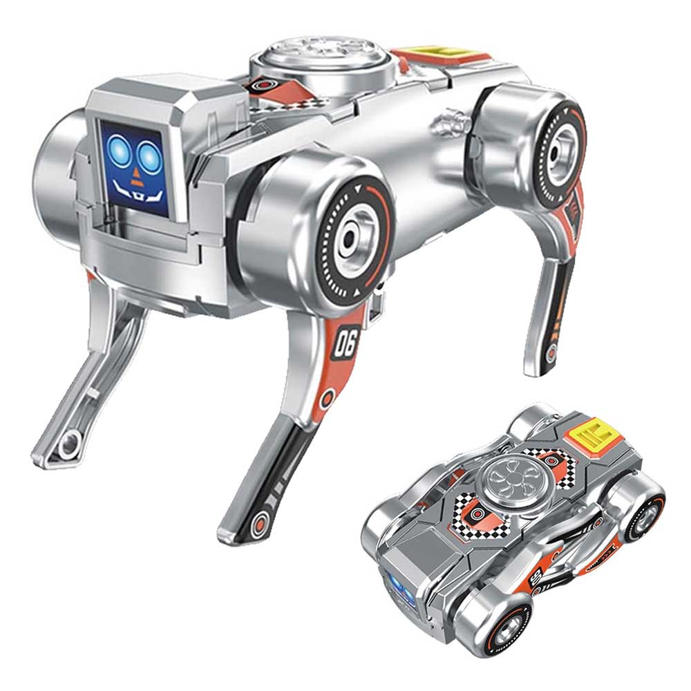 フィジェットトイ ハンドスピナー 変形ロボット玩具 ゼンマイ駆動犬