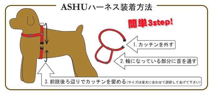 ASHUハーネス装着方法