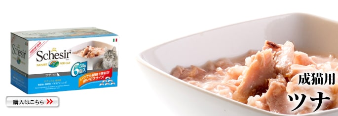 シシア（Schesir） 猫缶｜/キャット ツナ＆サーモン缶 70g ナチュラル