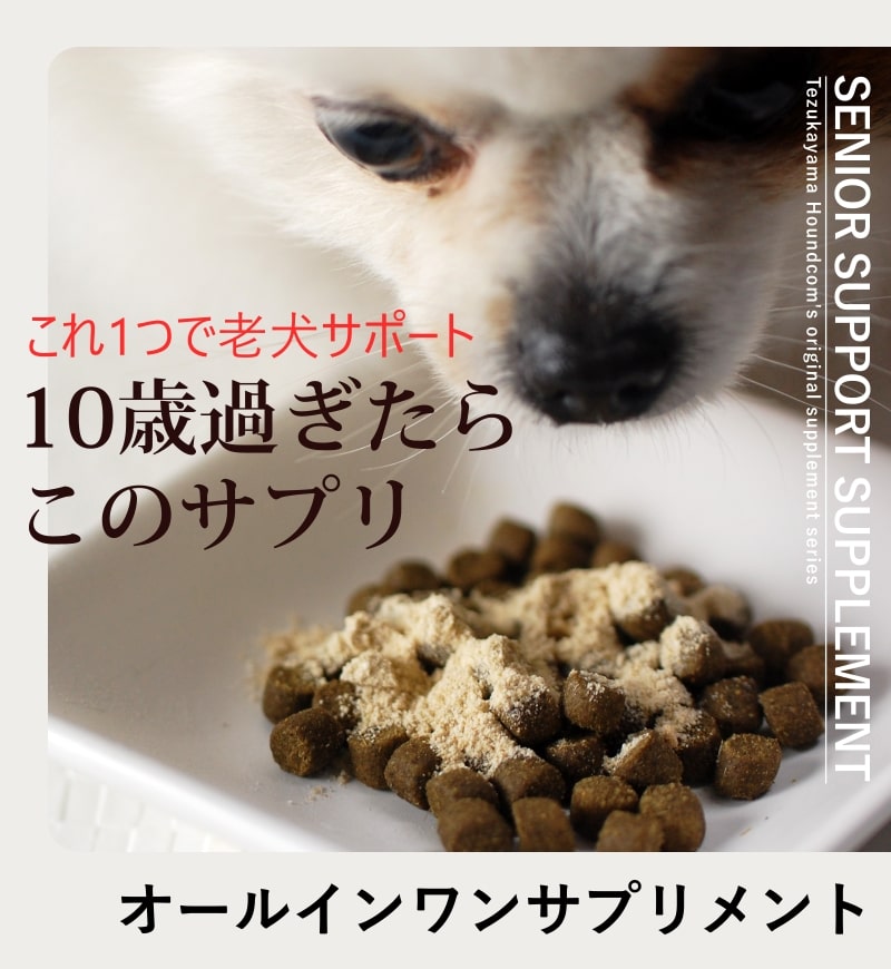 帝塚山ハウンドカム 犬 ペット サプリメント 老犬元気 180g エコパック