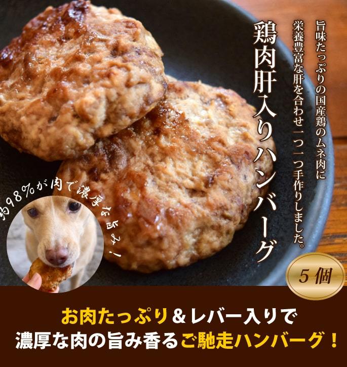 国産鶏のムネ肉肝入りバーグ