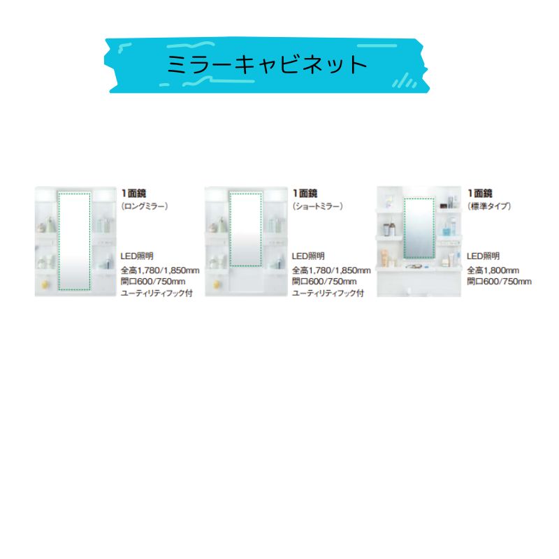LIXIL リクシル 洗面化粧台 オフトフィット 間口750mm 引出タイプ 1面