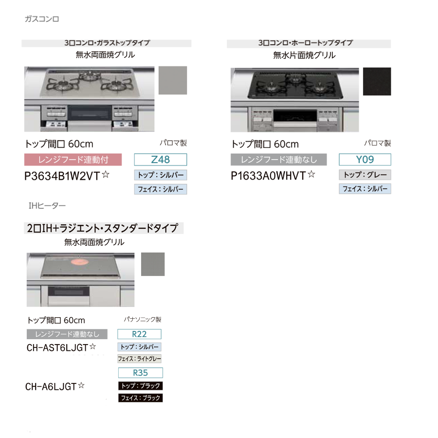 LIXIL システムキッチン シエラS I型 間口2400mm 開き扉 扉グループ2 カスタムプラン_7