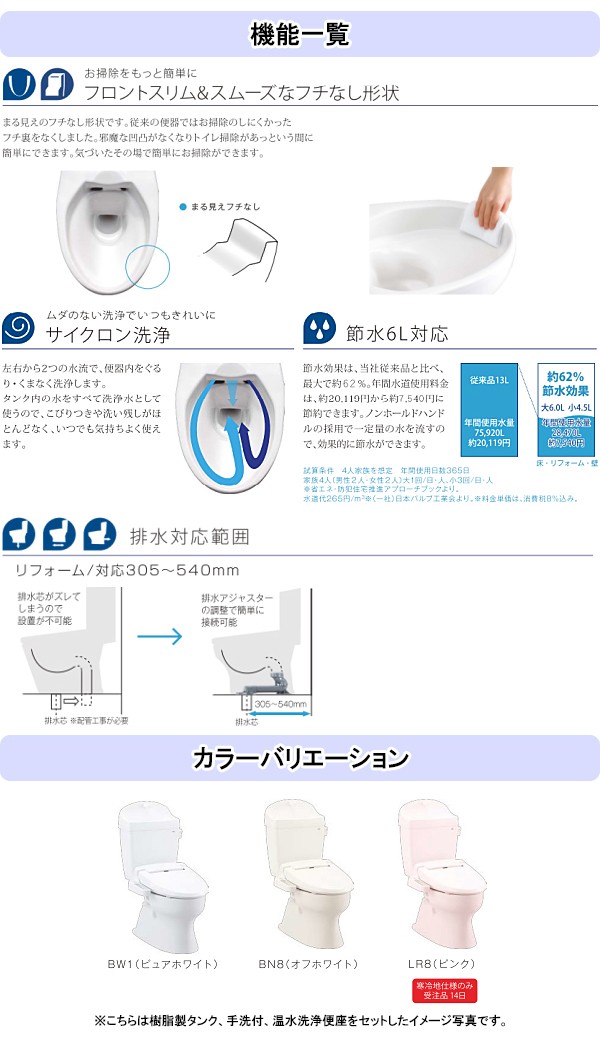 Janis(ジャニス) トイレ バリュークリン2 普通便座 床排水:排水 Janis(ジャニス) トイレ バリュークリン2 普通便座 床排水:排水