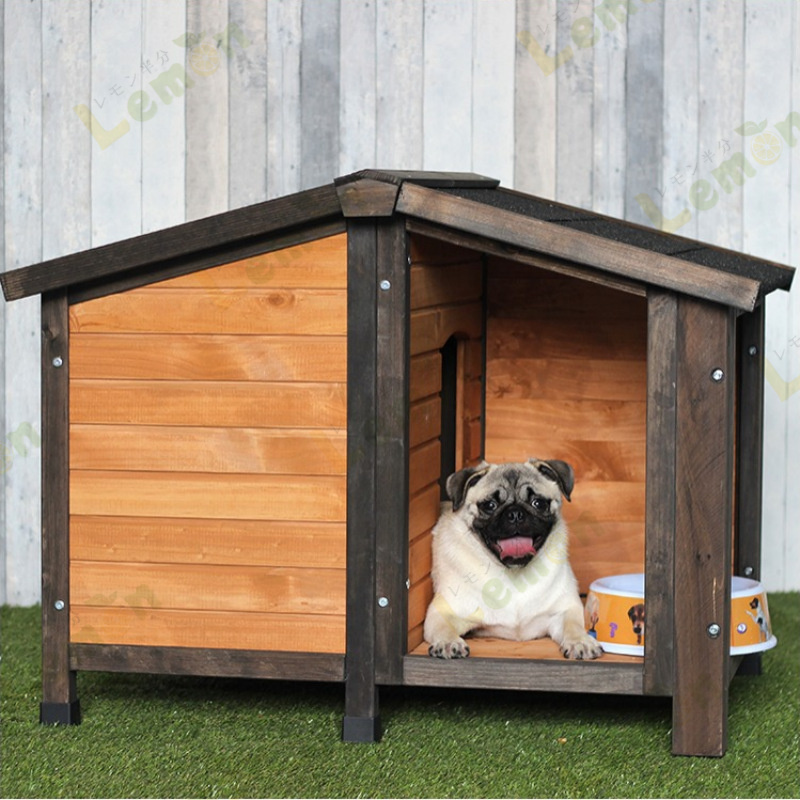 犬小屋 ドッグハウス 室外 屋外 ウッディ犬舎 木製 中型犬用 屋外用 犬
