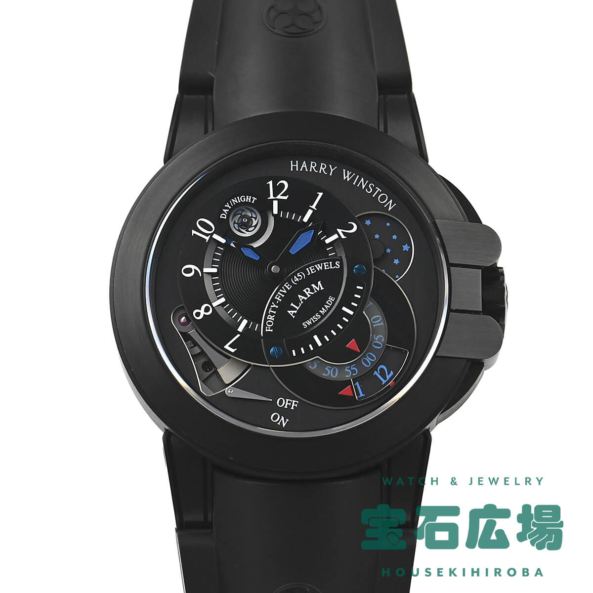 ハリー ウィンストン HARRY WINSTON プロジェクトZ6 ブラックエディション 世界限定300本 400/MMAC44ZK.CK2(OCEMAL44ZZ004 中古 メンズ 腕時計｜houseki-h