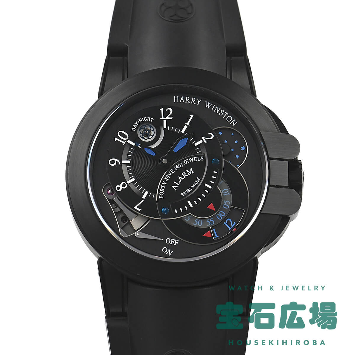 ハリー ウィンストン HARRY WINSTON プロジェクトZ6 ブラックエディション 世界限定300本 400/MMAC44ZK.CK2(OCEMAL44ZZ004 中古 メンズ 腕時計