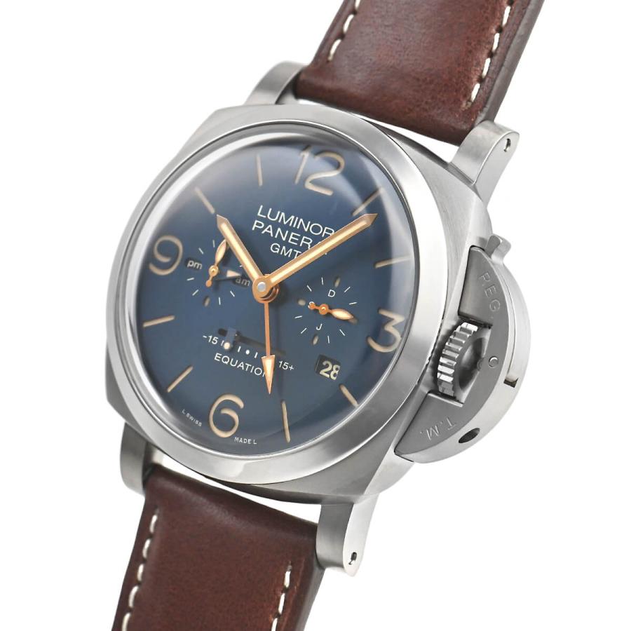 パネライ PANERAI ルミノール イクエーションオブタイム 8デイズ GMT チタニオ PAM00670 中古 メンズ 腕時計｜houseki-h｜02