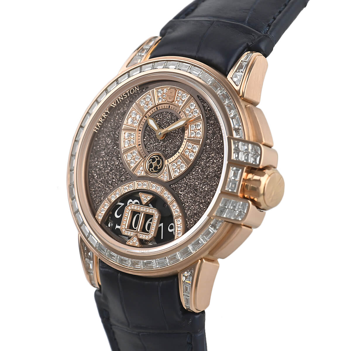 ハリー ウィンストン HARRY WINSTON オーシャン スパークリングビッグデイトオートマティック42mm 限定生産20本 OCEABD42RR003 中古 メンズ 腕時計｜houseki-h｜02