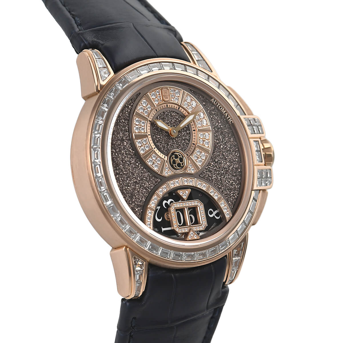 ハリー ウィンストン HARRY WINSTON オーシャン スパークリングビッグデイトオートマティック42mm 限定生産20本 OCEABD42RR003 中古 メンズ 腕時計｜houseki-h｜03