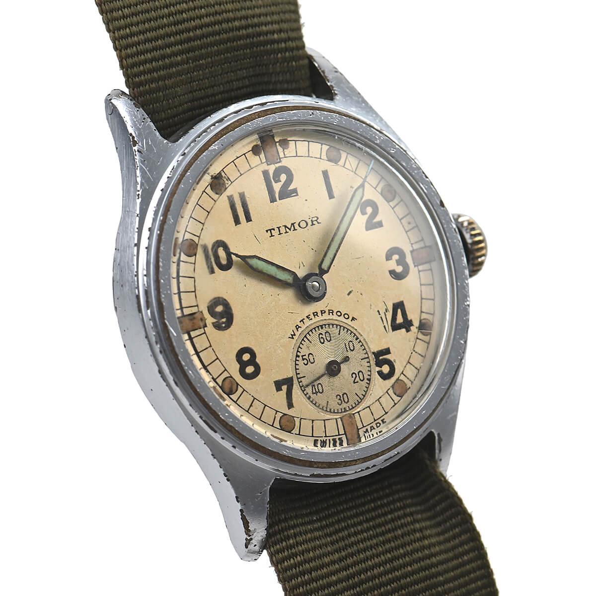 ティモール TIMOR ミリタリースモセコ イギリス陸軍  中古 メンズ 腕時計｜houseki-h｜03