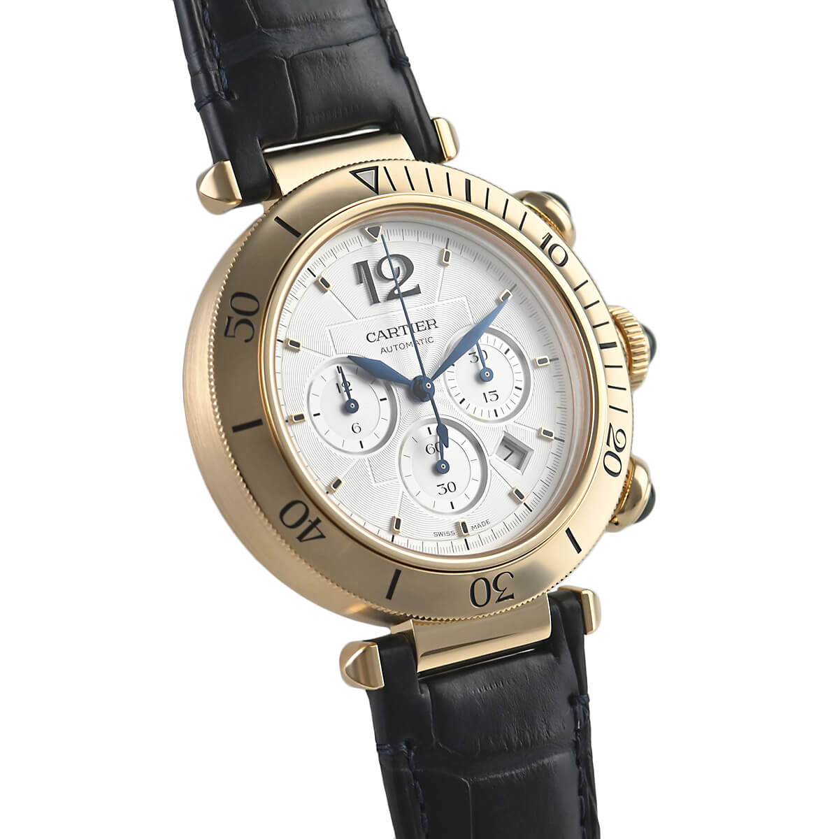 カルティエ Cartier パシャ ドゥ カルティエ クロノグラフ WGPA0017 中古 メンズ 腕時計｜houseki-h｜03