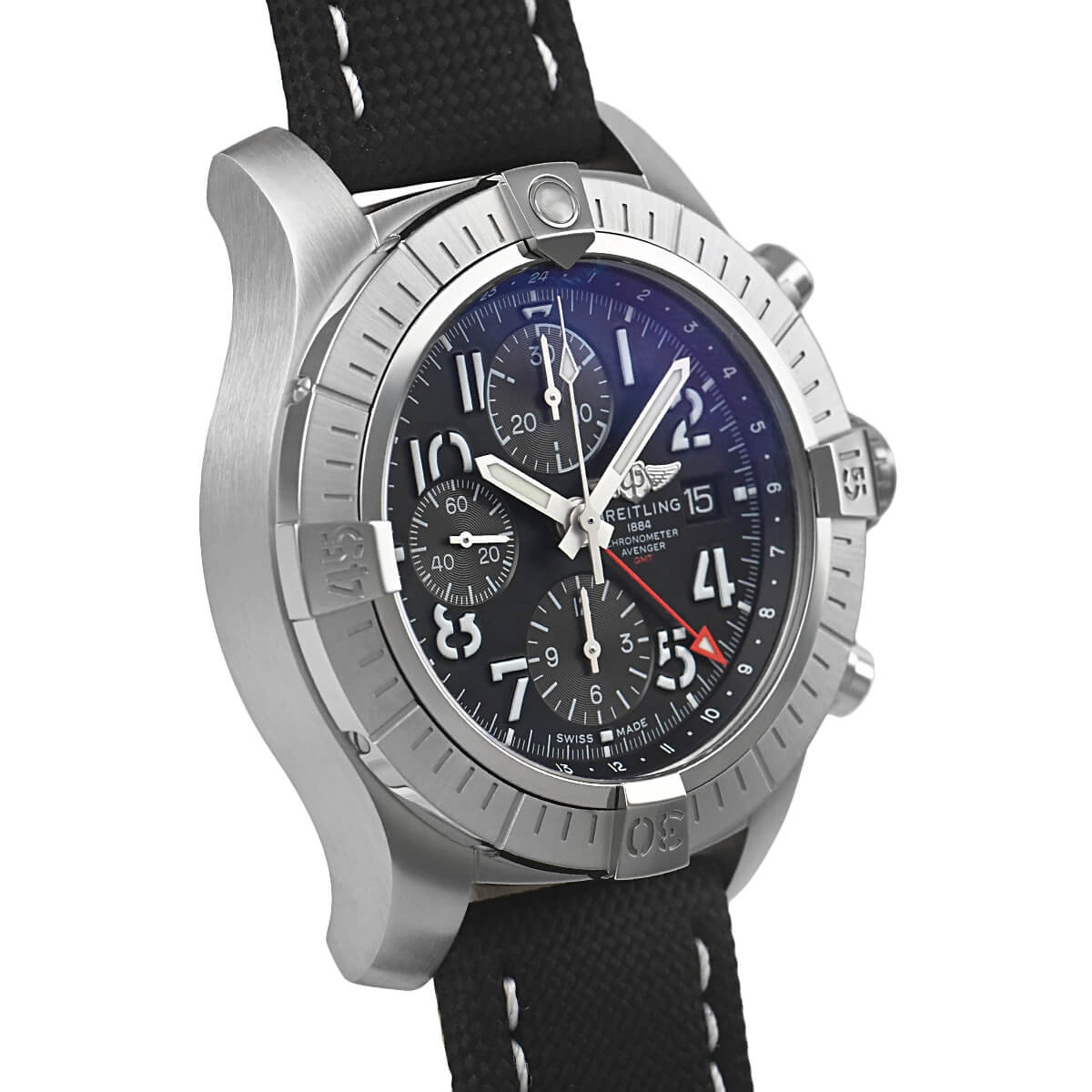可愛いクリスマスツリーやギフトが！ ブライトリング BREITLING GMT45 アベンジャークロノグラフ 3針＋カレンダー
