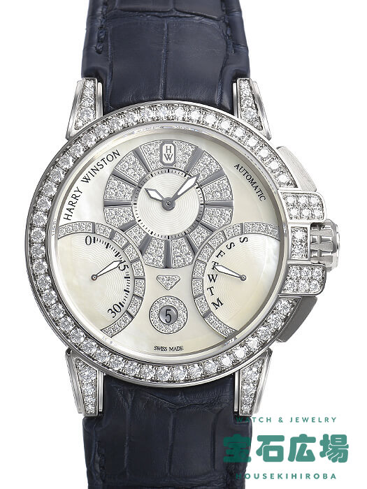 ハリー ウィンストン HARRY WINSTON オーシャン バイレトログラード オートマティック42 OCEABI42WW002 中古 未使用品 メンズ 腕時計｜houseki-h