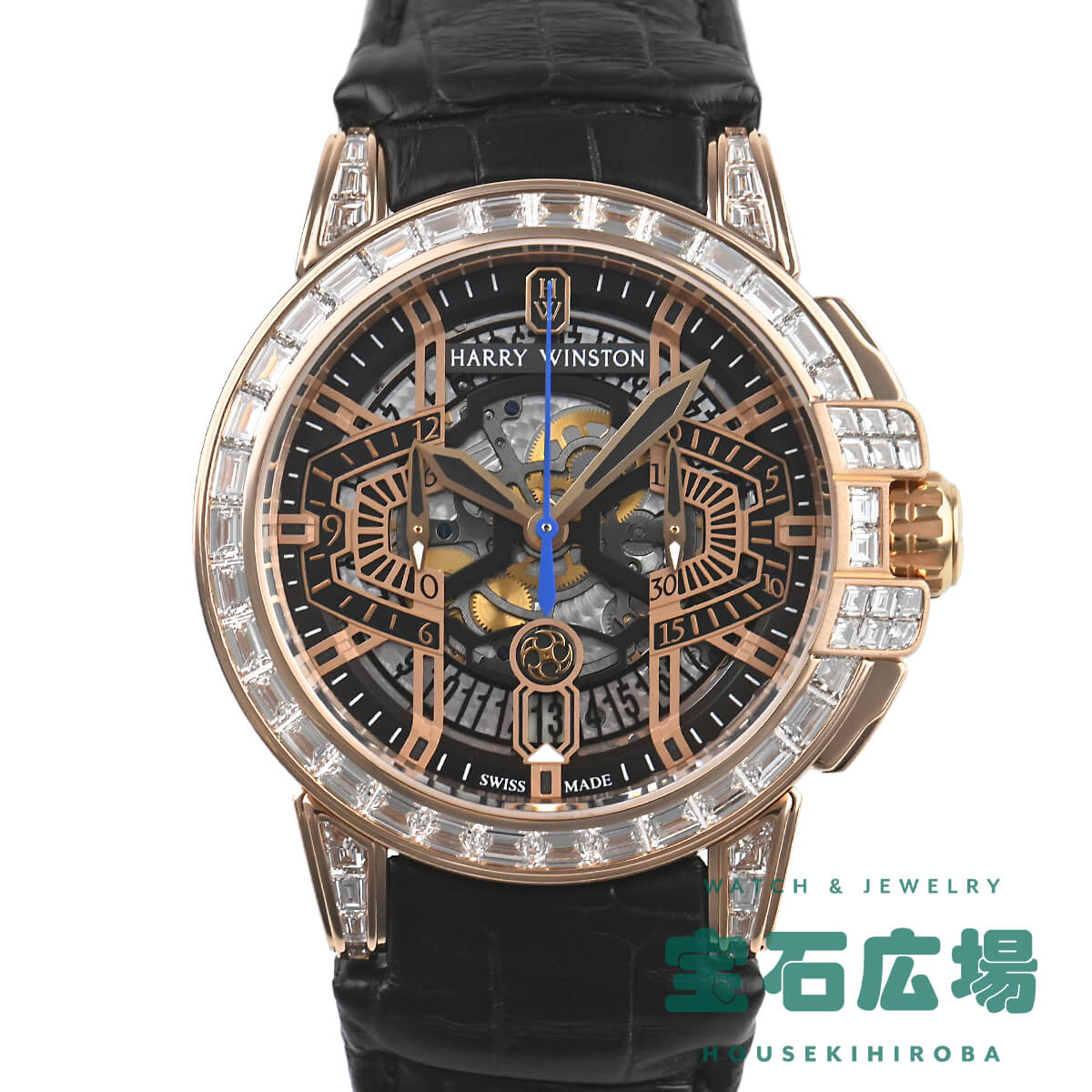 ハリー ウィンストン HARRY WINSTON オーシャンクロノ 世界限定20本 OCEACH44RR003 中古 メンズ 腕時計