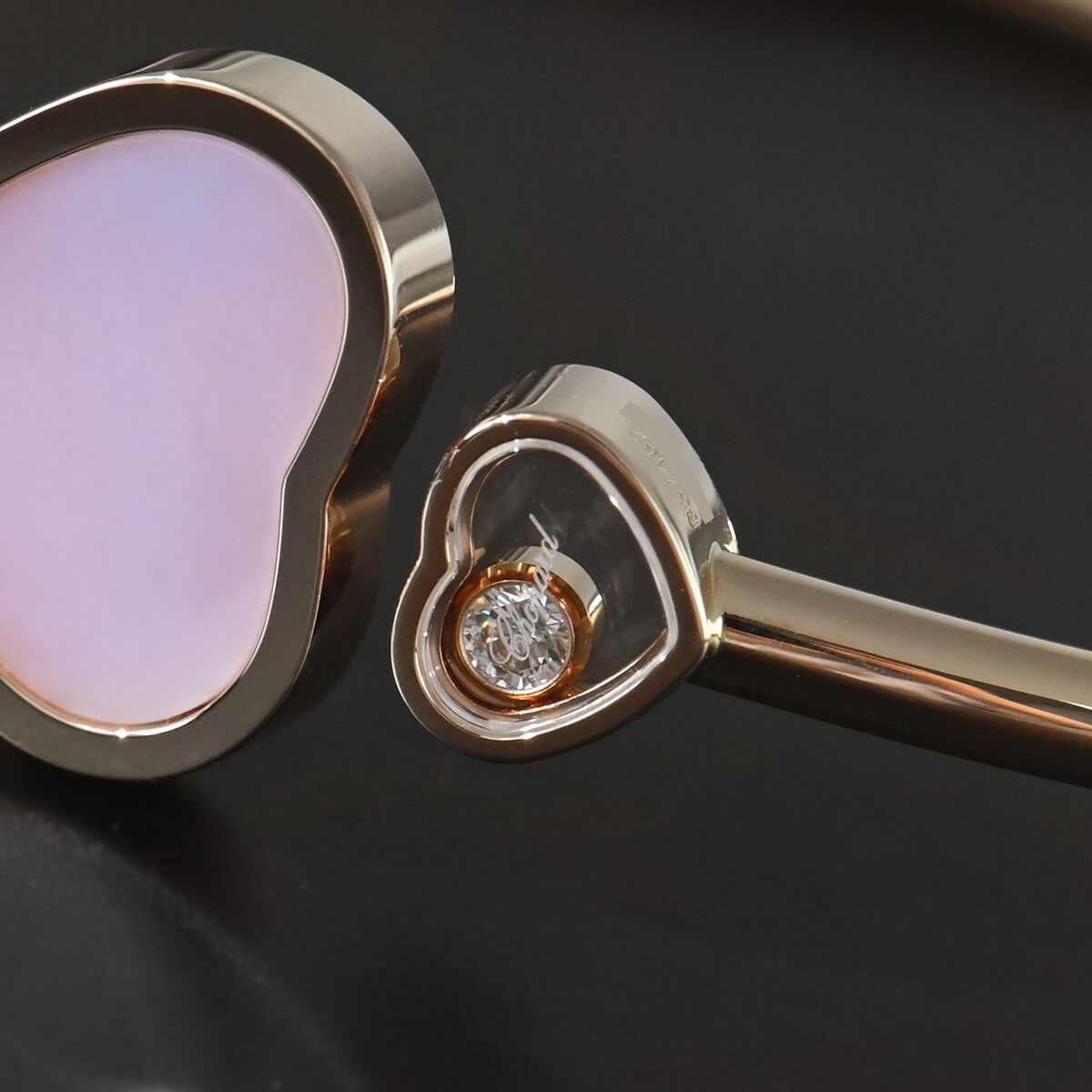 Chopard（ショパール） ハッピーハート ピンクオパール・1Pダイヤ 