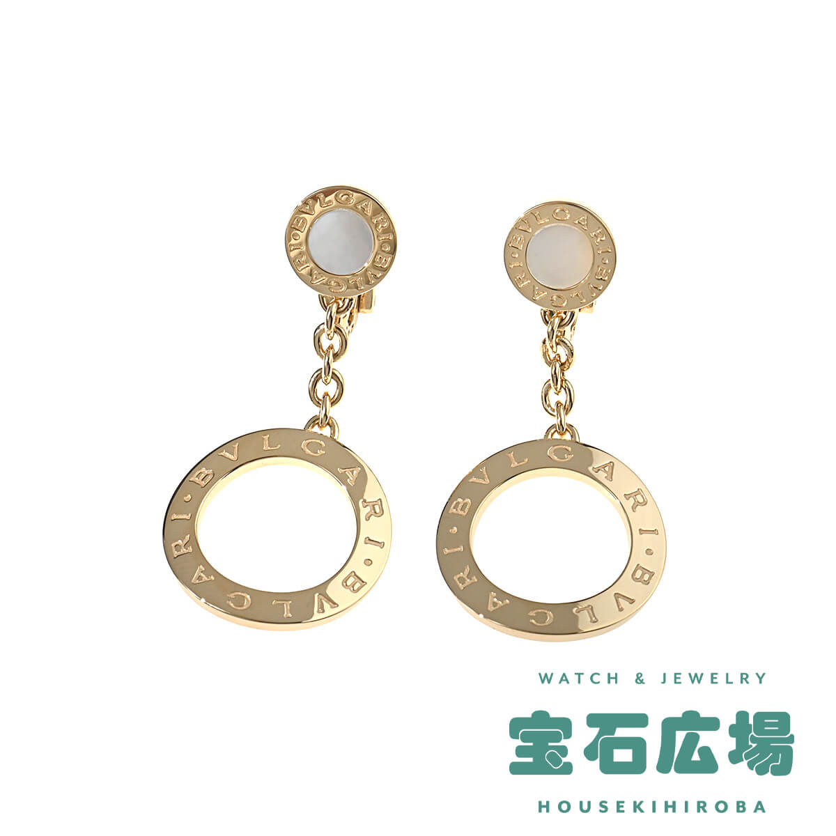 ブルガリ BVLGARI ブルガリブルガリ サークル ホワイトシェル ドロップイヤリングピアス 343399 OR854639 中古 レディース  ジュエリー : 620681001 : 宝石広場ヤフー店 - 通販 - Yahoo!ショッピング