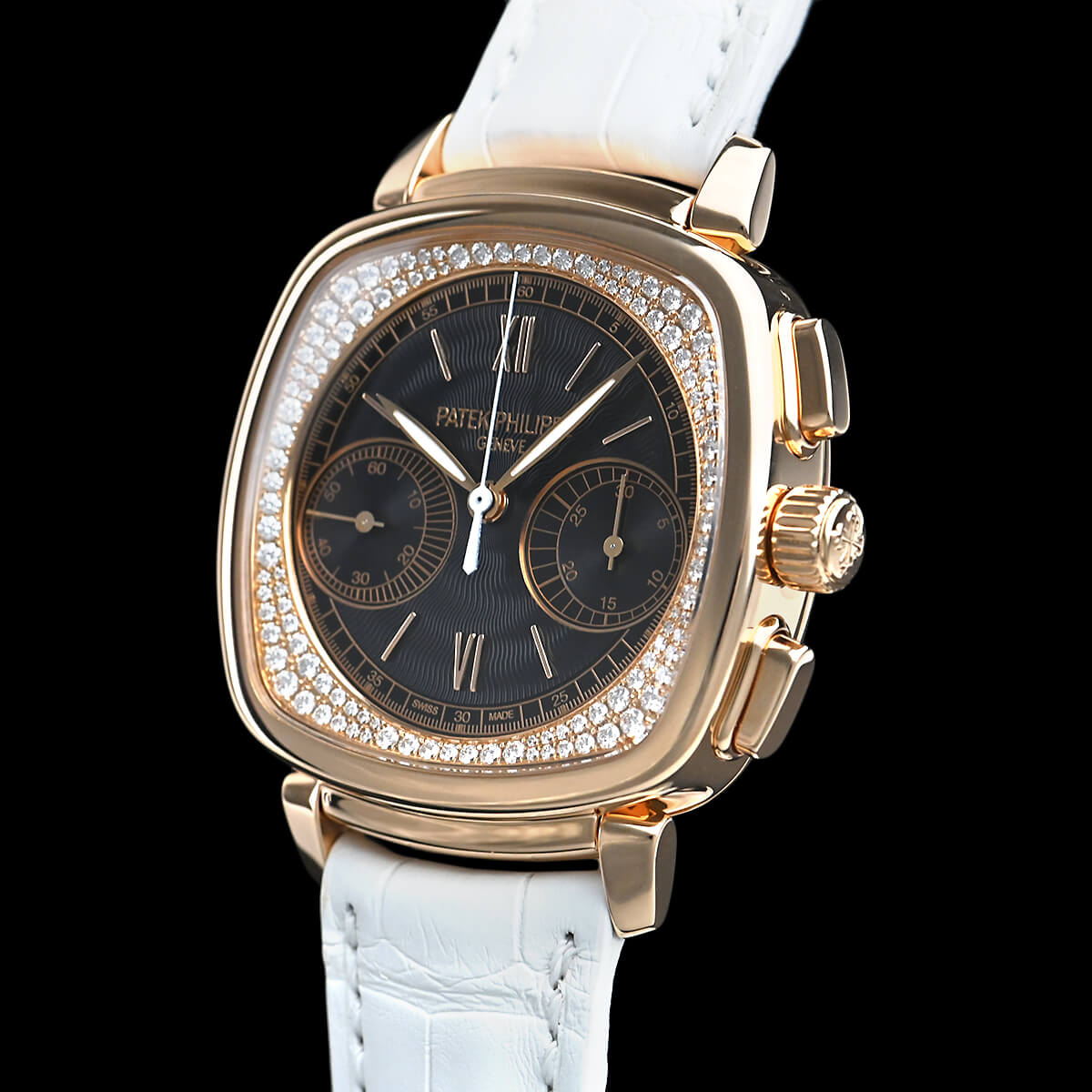 中古 パテック フィリップ PATEK PHILIPPE 7071R-001 ホワイト /ダイヤモンド レディース 腕時計 パテック フィリップ コンプリケーション クロノグラフ 7071R-001