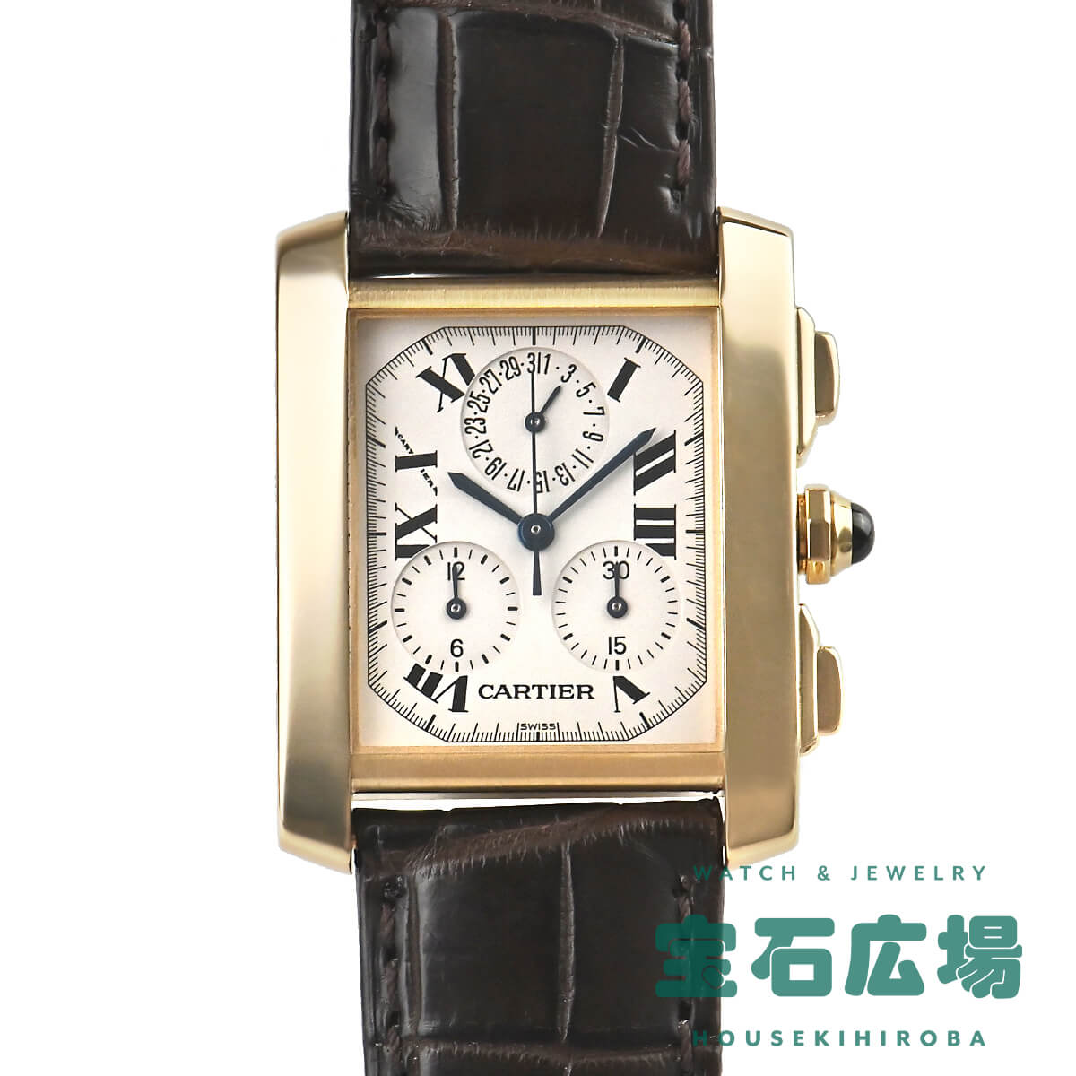 カルティエ Cartier タンクフランセーズ クロノリフレックス W5000556 中古 メンズ 腕時計｜houseki-h