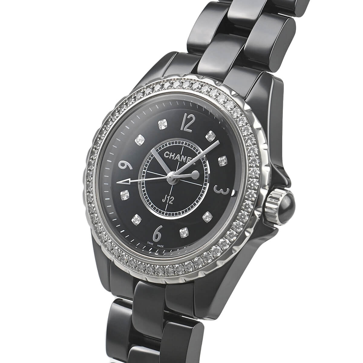シャネル CHANEL J12 33MM H3108 ブラック セラミック/ステンレススチール クオーツ レディース 腕時計 シャネル CHANEL J12 33MM H3108 中古 レディース 腕時計 : 宝石広場