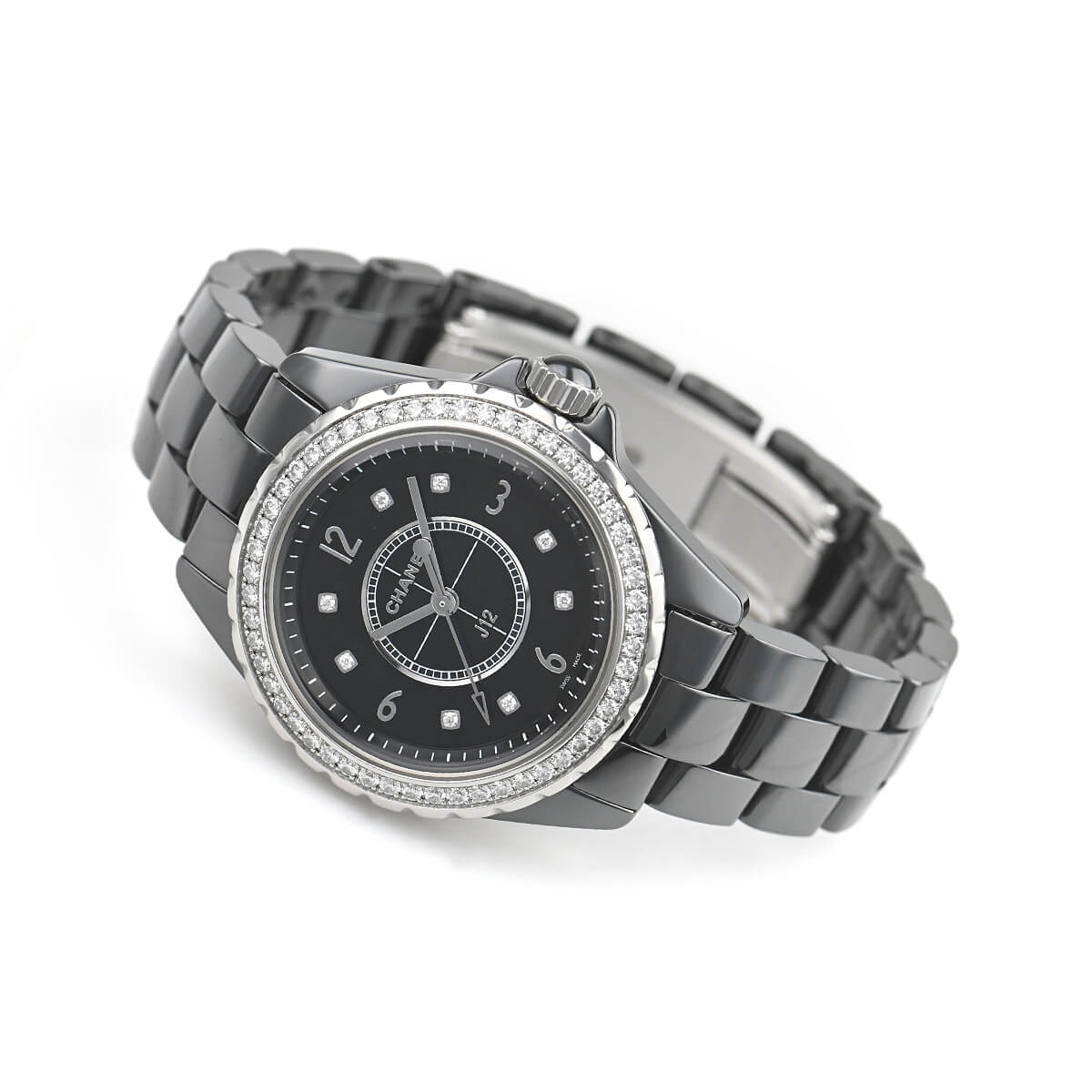 シャネル CHANEL J12 33MM H3108 ブラック セラミック/ステンレススチール クオーツ レディース 腕時計 シャネル CHANEL J12 33MM H3108 中古 レディース 腕時計 : 宝石広場