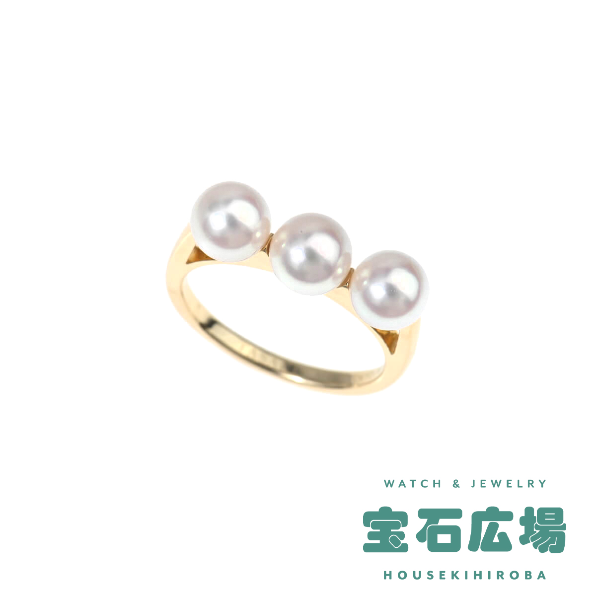 タサキ TASAKI バランス エラ 3Pパール リング  中古 レディース ジュエリー｜houseki-h