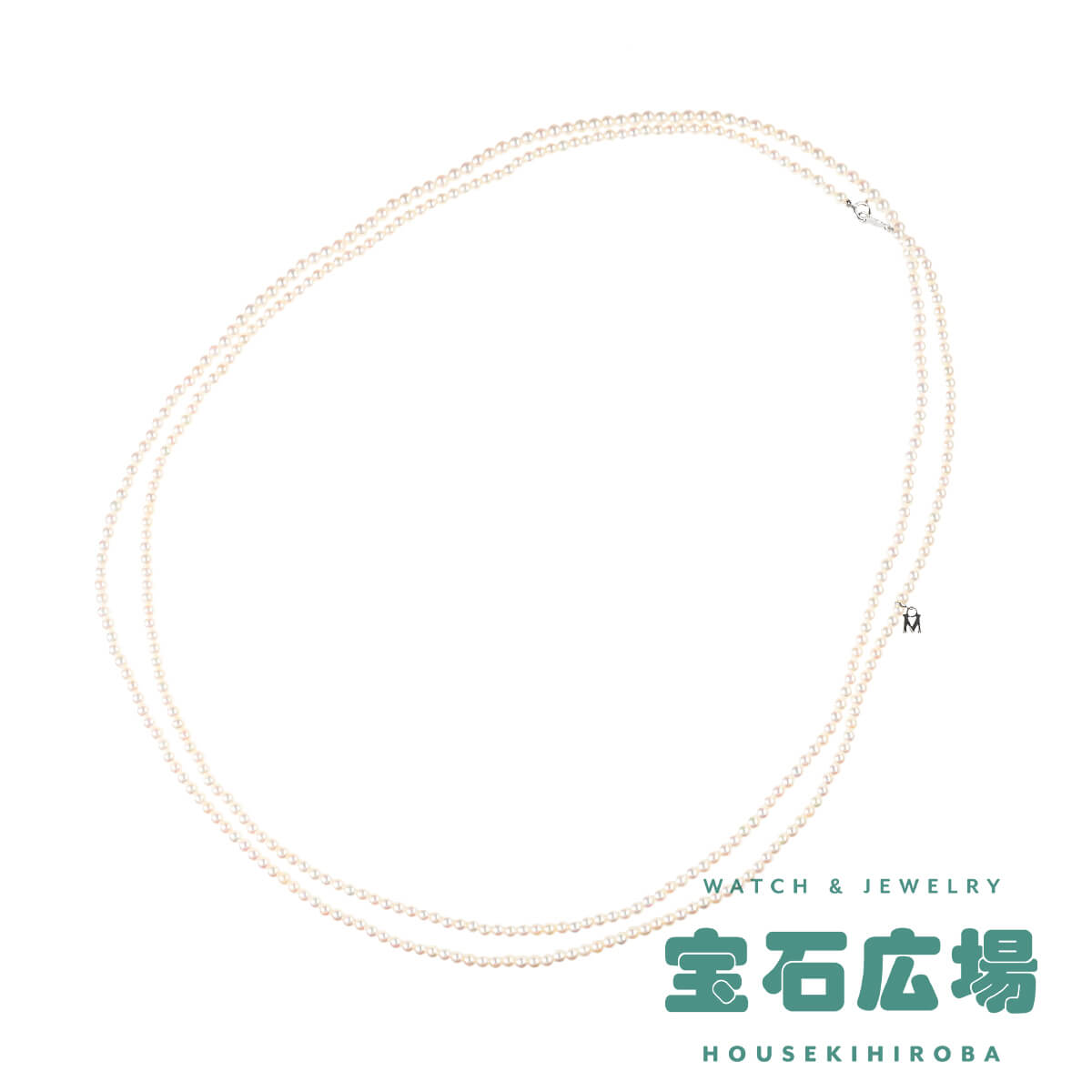ミキモト MIKIMOTO ベビーパール ロングネックレス 中古 レディース