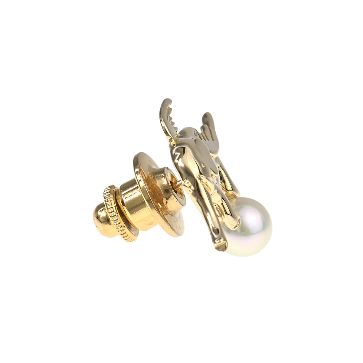 MIKIMOTO（ミキモト） ゾウ 1Pパール ピンブローチ 中古 ユニセックス