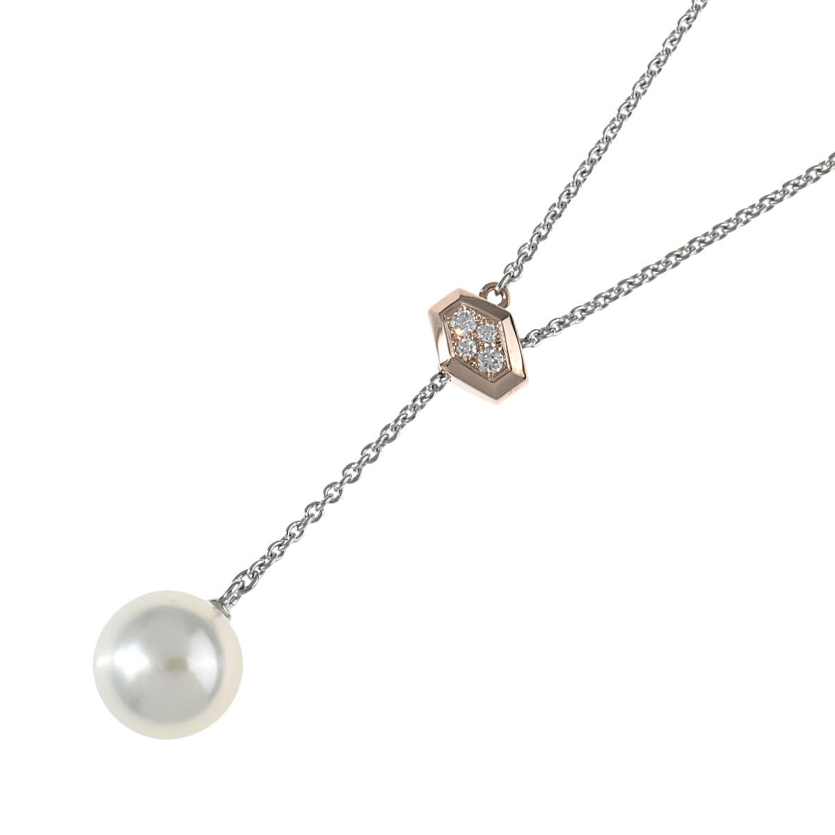 MIKIMOTO ミキモト 1Pパール・ダイヤ スライドステーション
