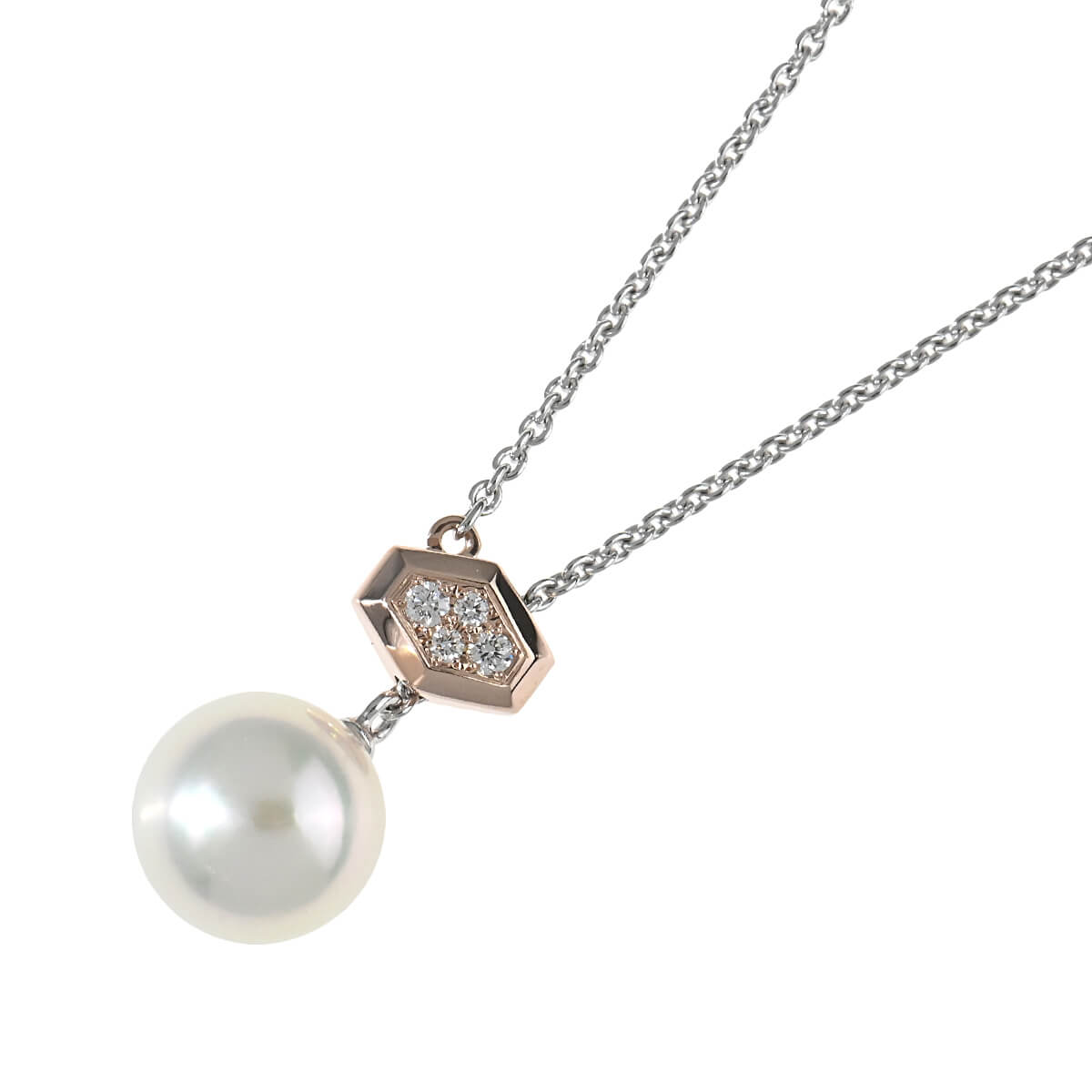 MIKIMOTO ミキモト 1Pパール・ダイヤ スライドステーション MIKIMOTO ミキモト 1Pパール・ダイヤ スライドステーション