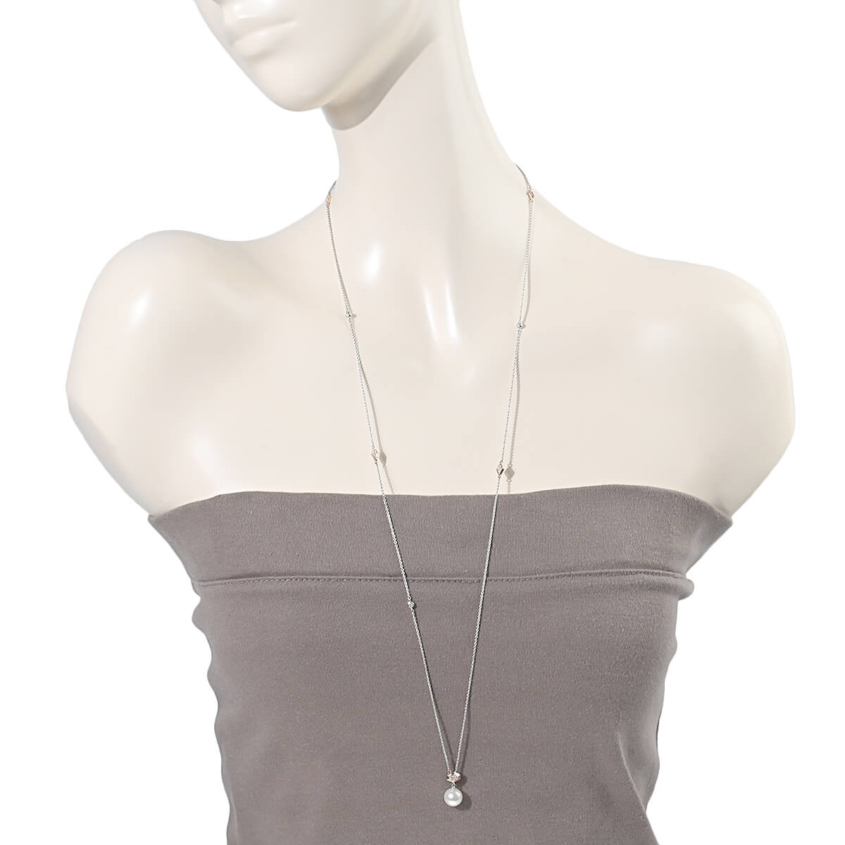 MIKIMOTO ミキモト 1Pパール・ダイヤ スライドステーション