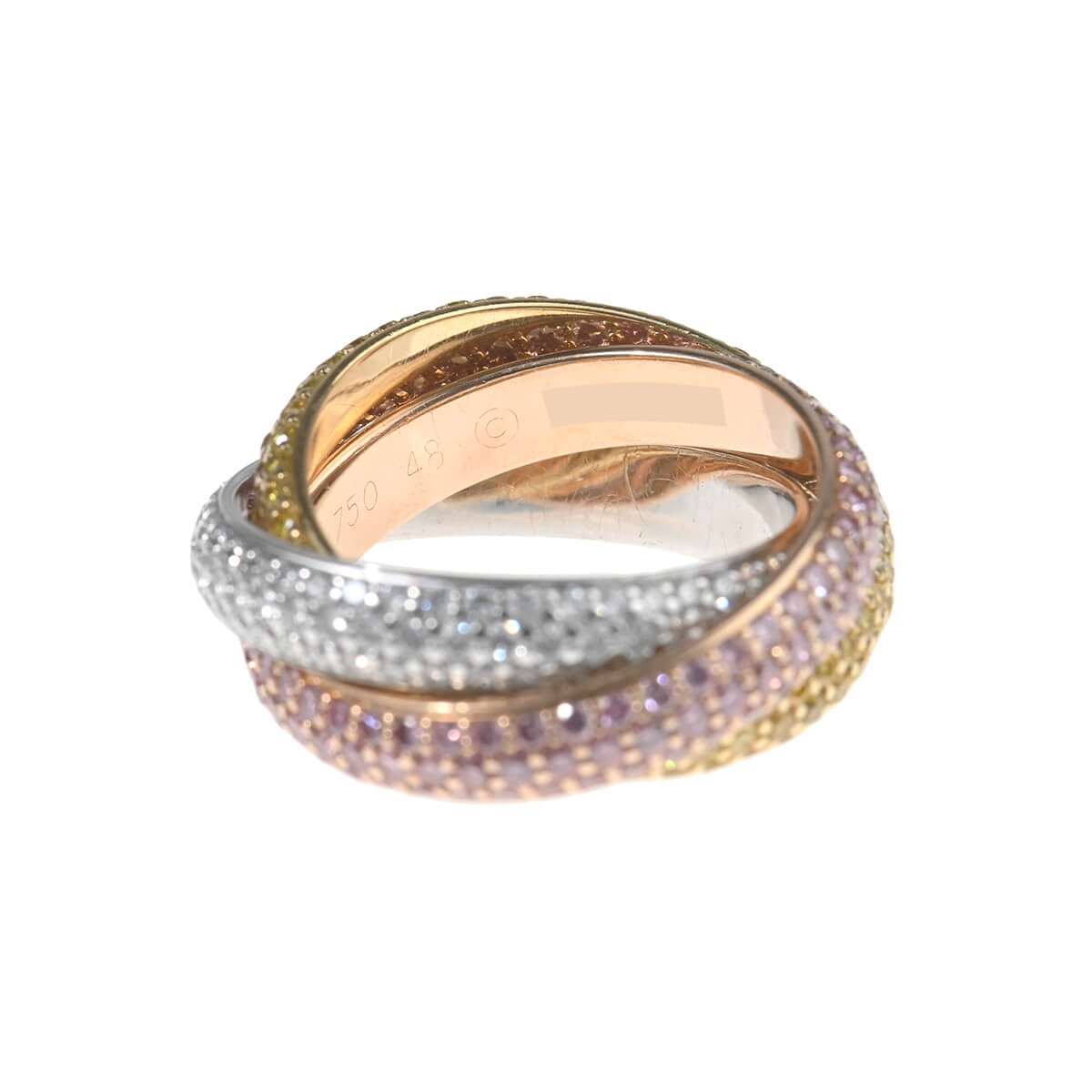 カルティエ トリニティリング（リングの素材：ピンクゴールド）の