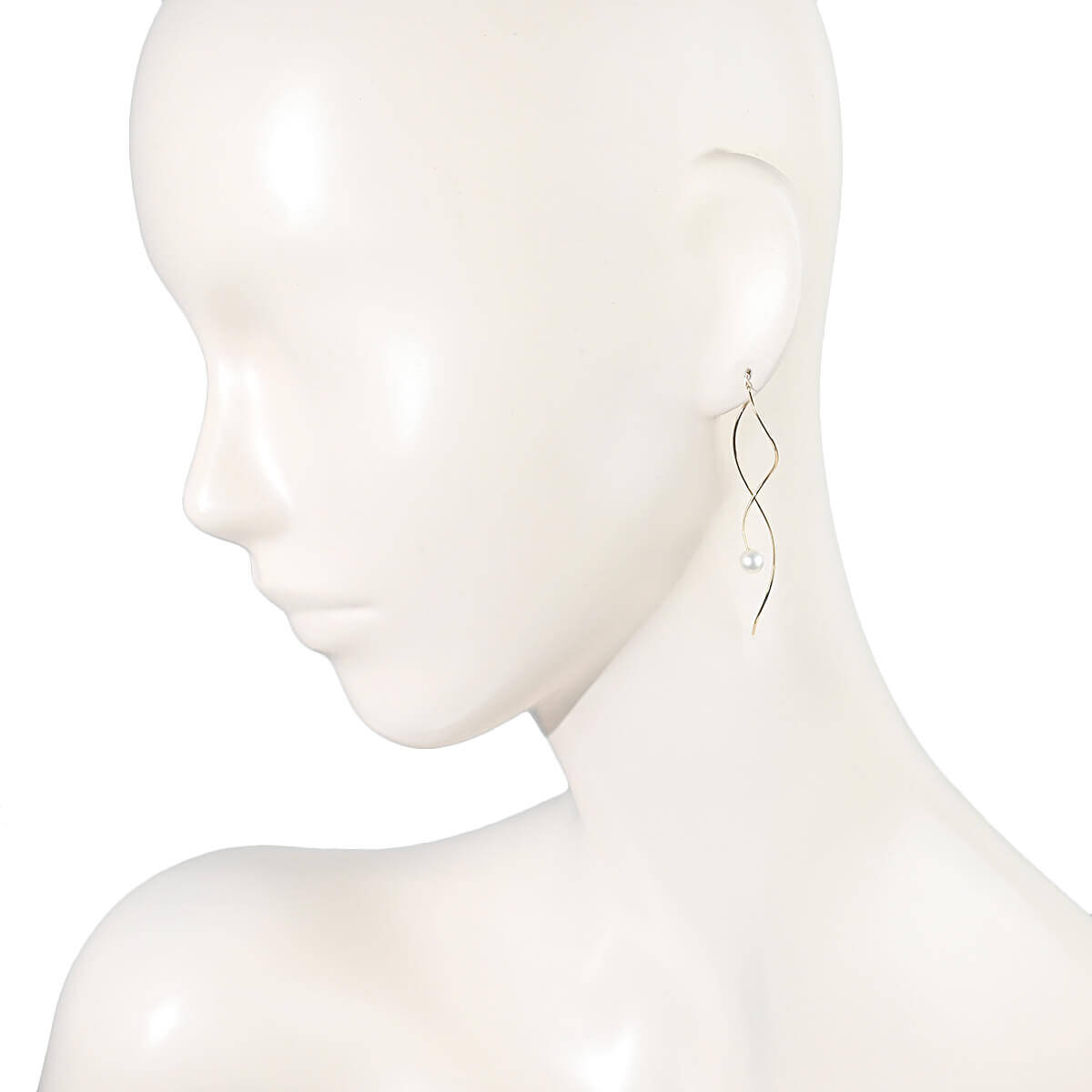 TASAKI（タサキ） TASAKI 1P淡水パール ドロップピアス EC-3679-18KYG