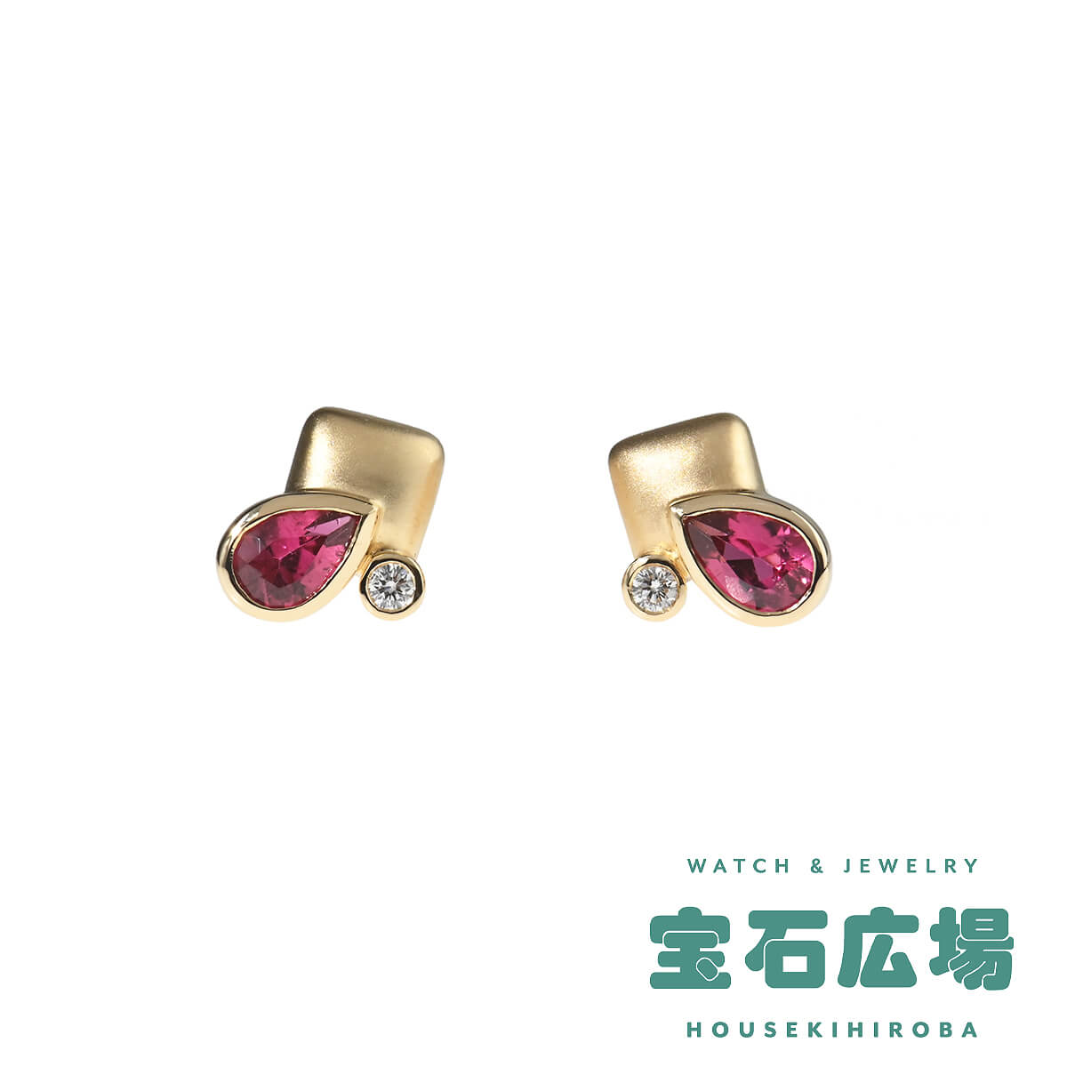 その他ブランド ピアス・イヤリング ピンクトルマリン・ダイヤ ピアス  中古 レディース ジュエリー その他ブランド