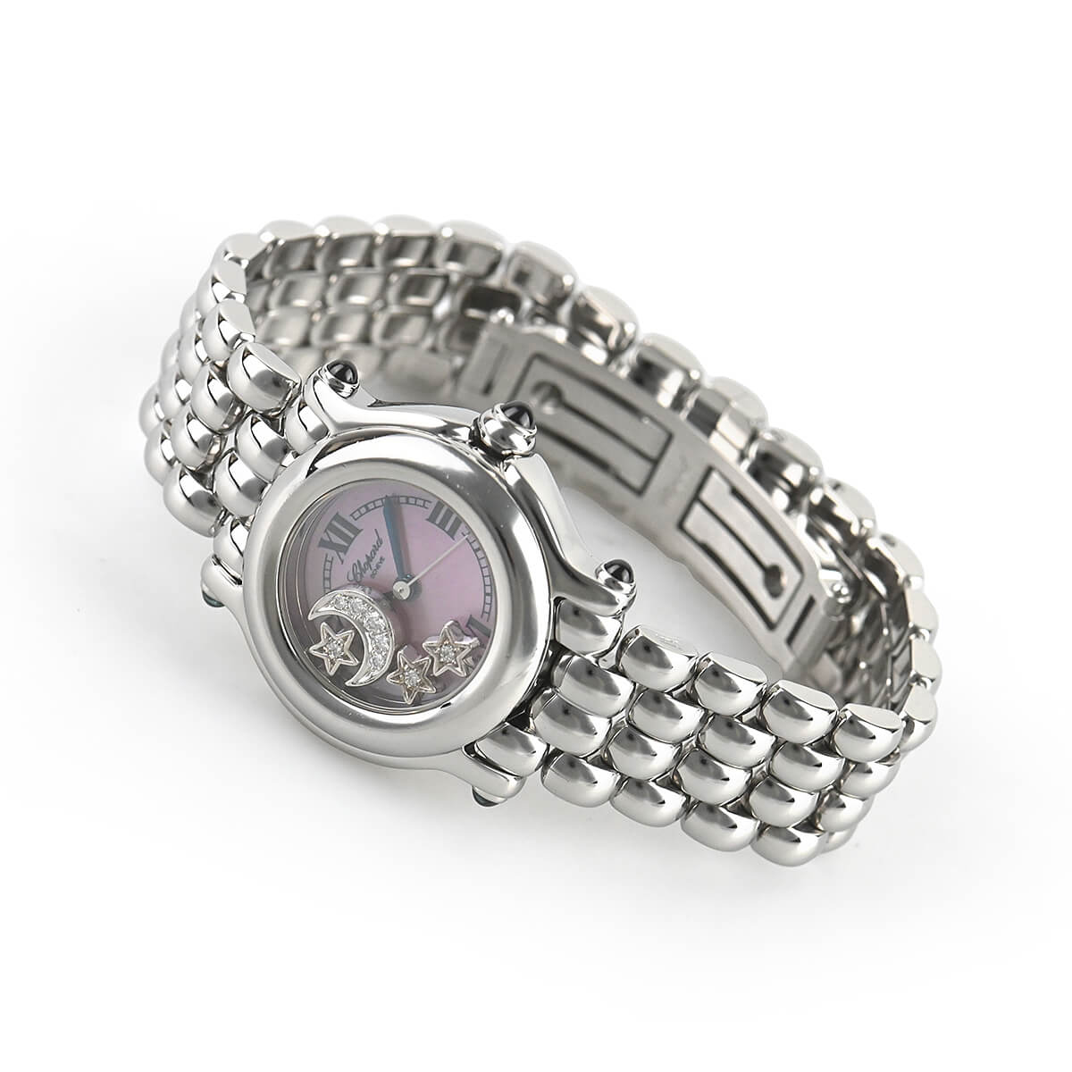 ショパール Chopard 27/8250-23 ハッピースポーツ 5Pダイヤモンド クォーツ レディース 保証書付き_939793 ショパール ハッピースポーツ 27/8250-23 ホワイトシェル/ダイヤモンド