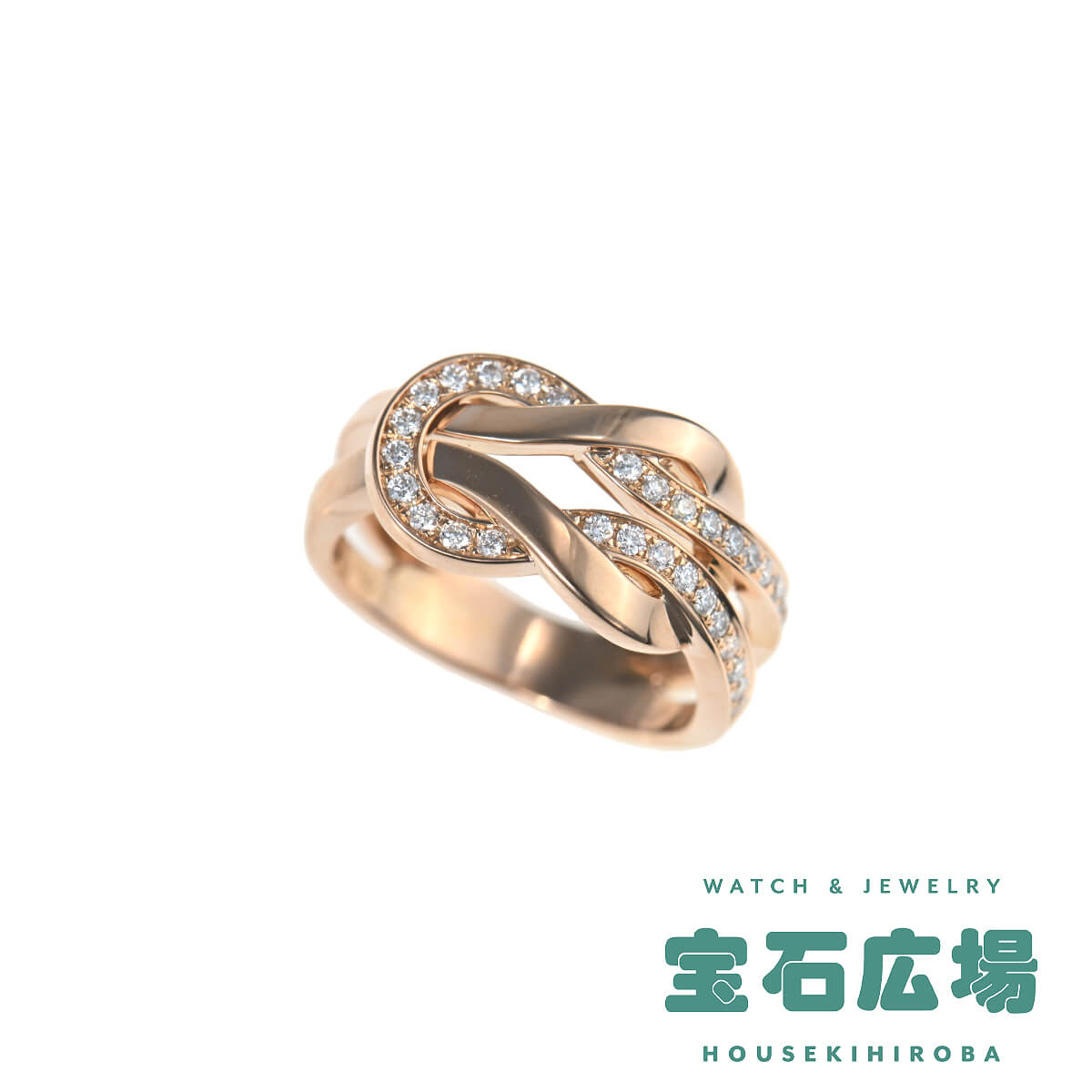 フレッド FRED シャンス アンフィニ（ミディアム） ハーフダイヤ リング 4B0868-047 中古 ユニセックス ジュエリー