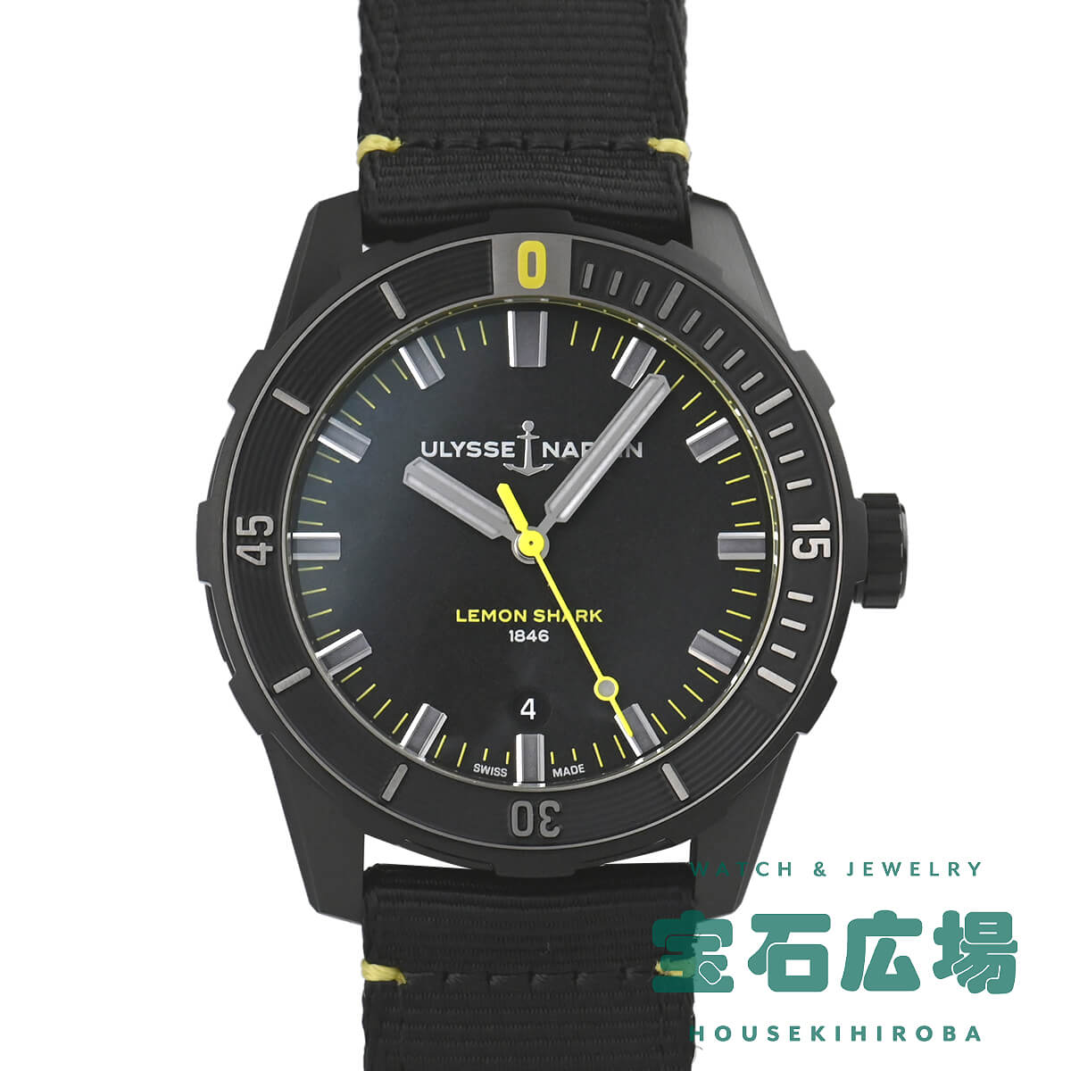 ユリス ナルダン ULYSSE NARDIN (中古) ダイバー42mm レモンシャーク 世界限定300本 8163-175/92-LEMONSHARK 中古 メンズ 腕時計