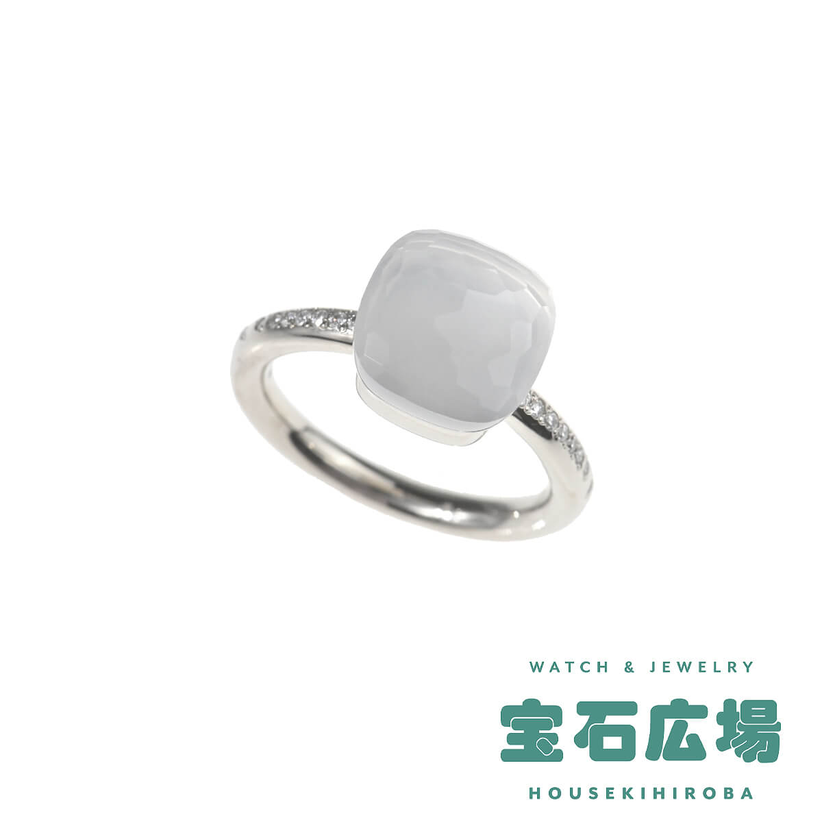ポメラート Pomellato ヌード ミルキー クラシック ミルキークオーツ・ダイヤ リング PAC2031_UW000_B0QLT_53 中古 未使用品 レディース ジュエリー