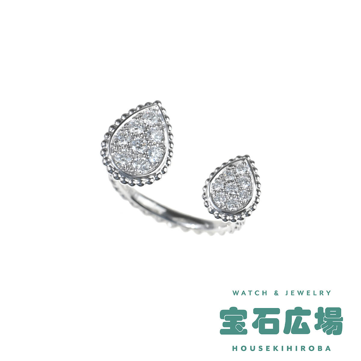 ブシュロン BOUCHERON セルパンボエム 2モチーフ ダイヤ リング JRG02992 中古 未使用品 ユニセックス ジュエリー