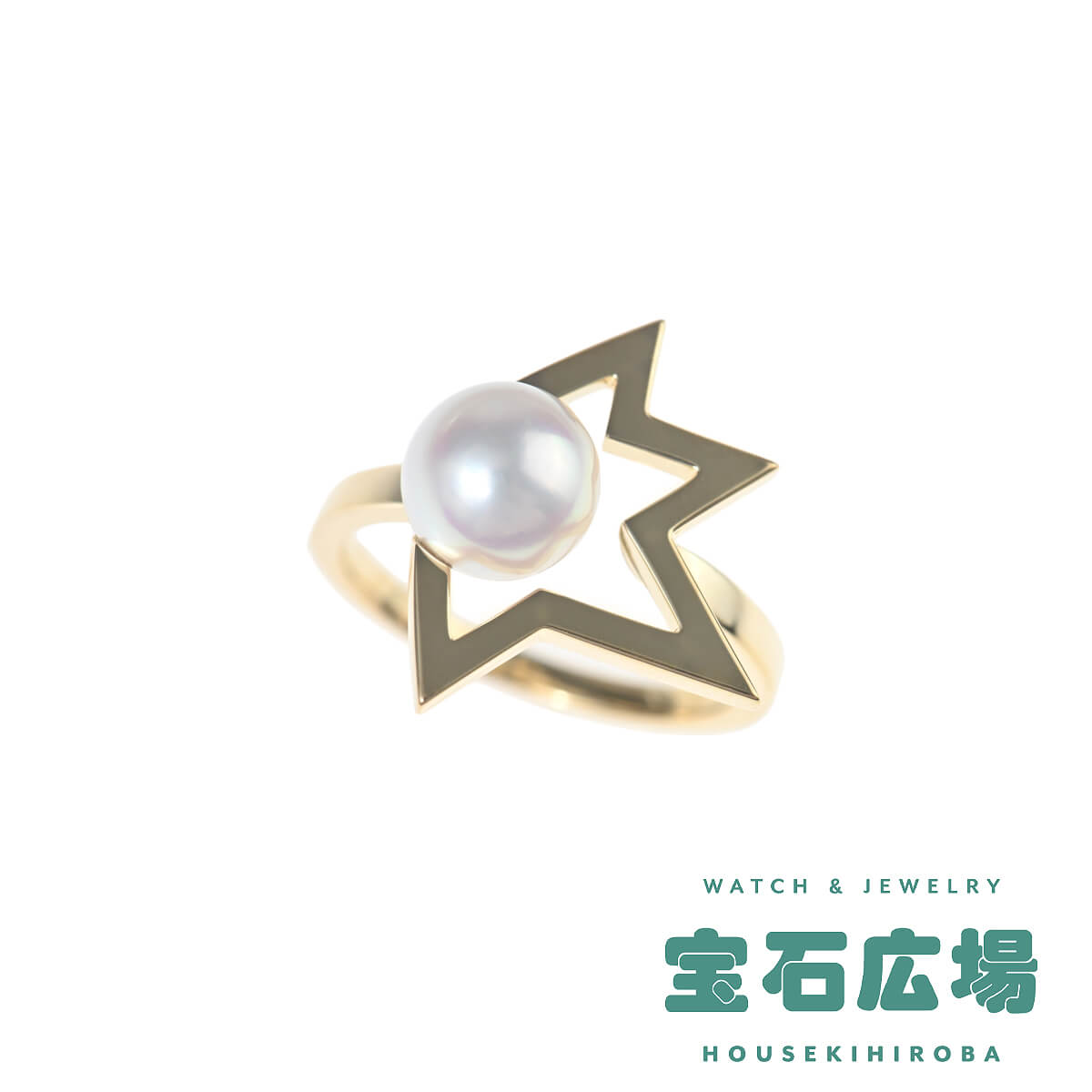 TASAKI タサキ コメット プラス 1Pパール リング R-4831-18KYG 中古  