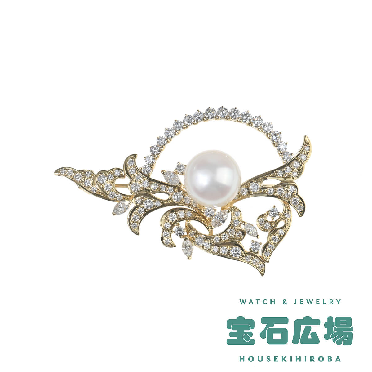 MIKIMOTO（ミキモト） MIKIMOTO 1Pパール・マーキスダイヤ・ダイヤ