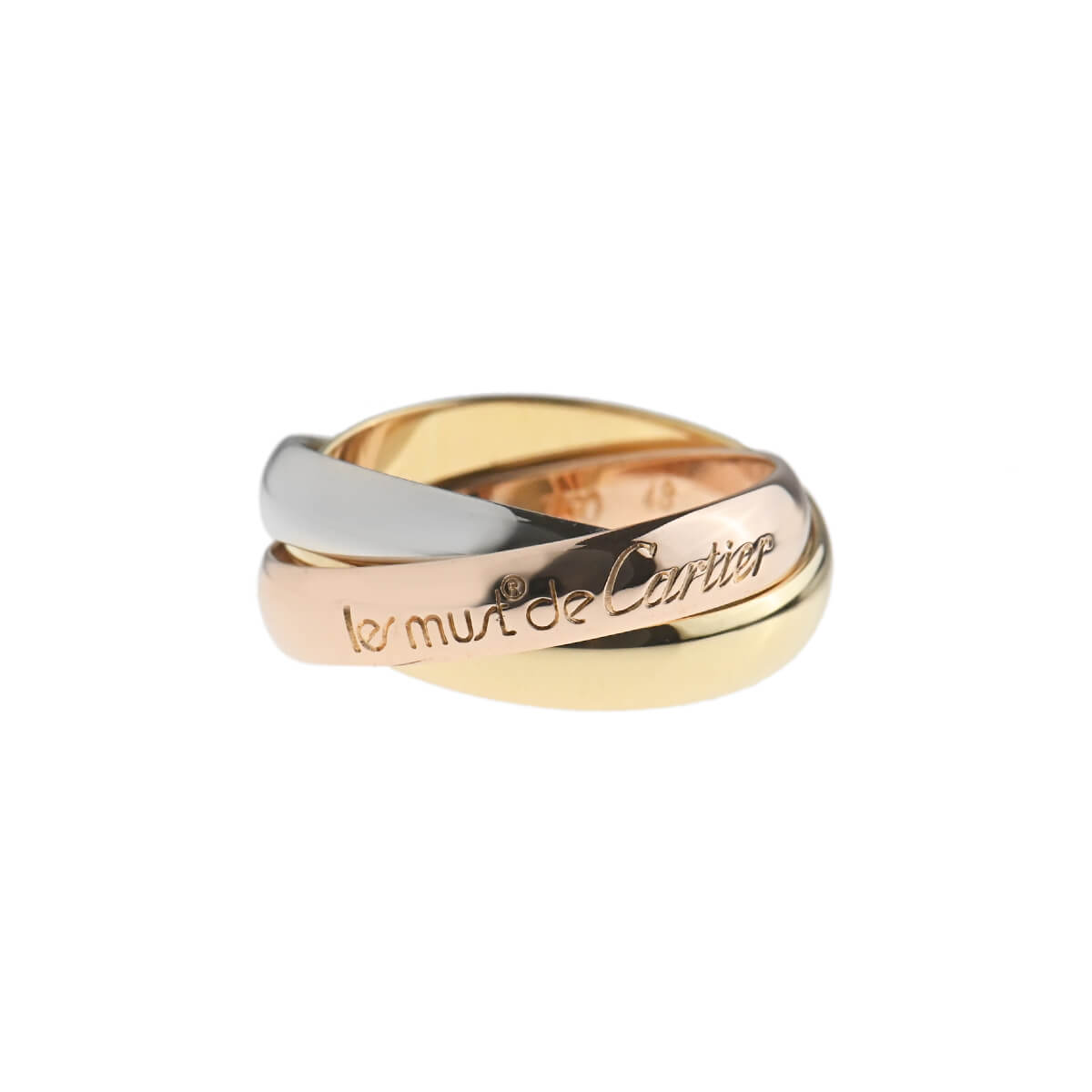 【中古】(カルティエ) CARTIER トリニティ キャップ式 CARTIER カルティエ トリニティ リング 指輪 10.5号 18金 K18イエロー